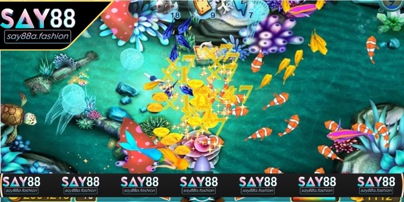 Hiệu ứng bắn cá vàng được mô phỏng rất sống động